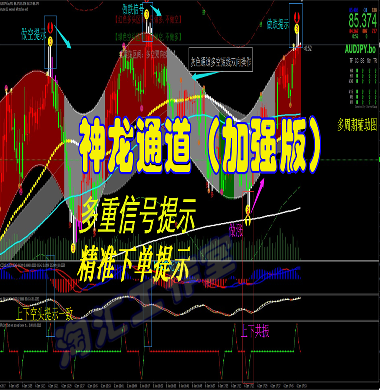神龙通道外汇MT4/黄金/原油恒指/标二元EA/沥青交易分析/模板软件