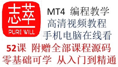 新版MT4EA新手入门学习MQL45编程教学培训教程视频智能外汇交易
