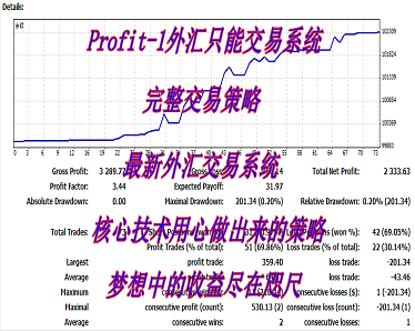 能赚钱的外汇EA MT4智能 稳定收益软件 Profit-1智能交易系统