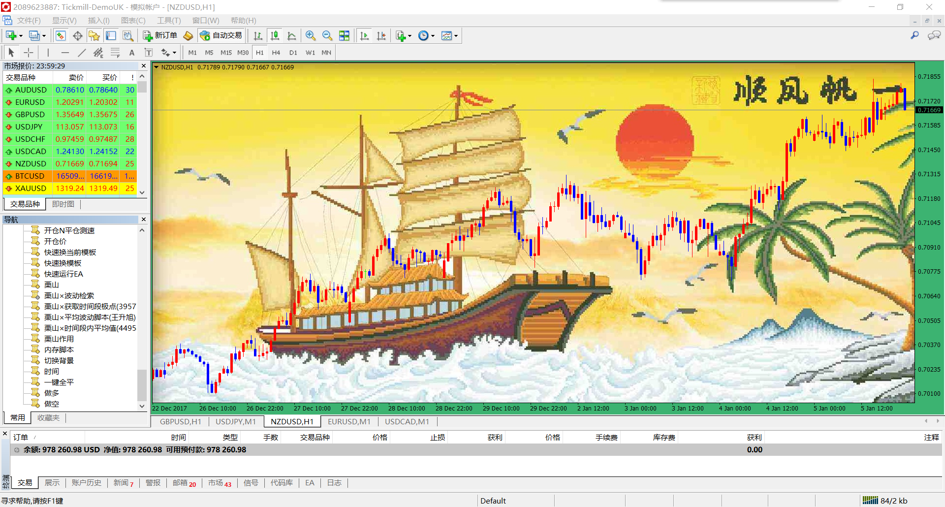 更换背景EA 栗山未来EA代写 mt4编程 指标脚本 mql4 程序化交易